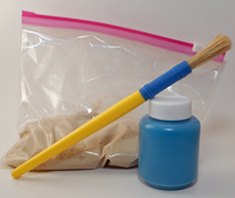 supplies to make clay handprint craft