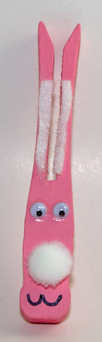 clothespin bunny craft