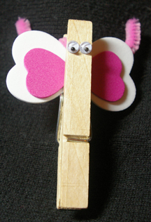 clothespin bug or butterfly