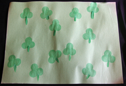 Shamrock placemat