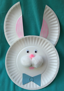 Paper plate bunny