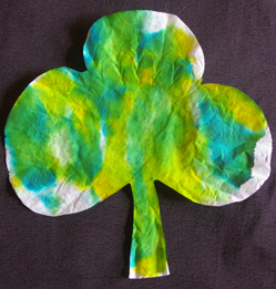 Turkey Craft Ideas Kindergarten on Preschool Crafts For Kids   St  Patrick S Day Coffee Filter Shamrock