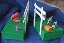 Farm animal bookends