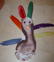 Footprint turkey craft