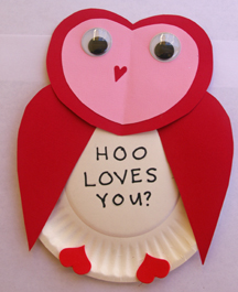 Valentine owl craft